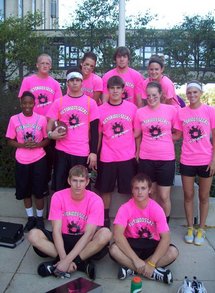 Co Ed Flag Football Team   Victorious Secret T-Shirt Photo