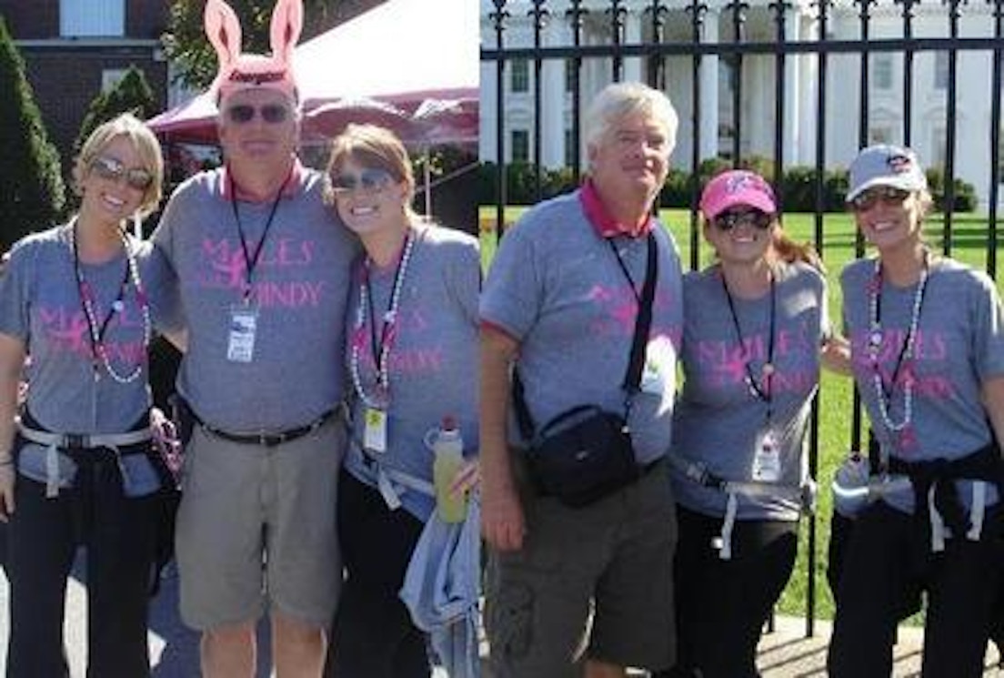 Team Miles For Mindy At The Dc Komen 3 Day For The Cure T-Shirt Photo