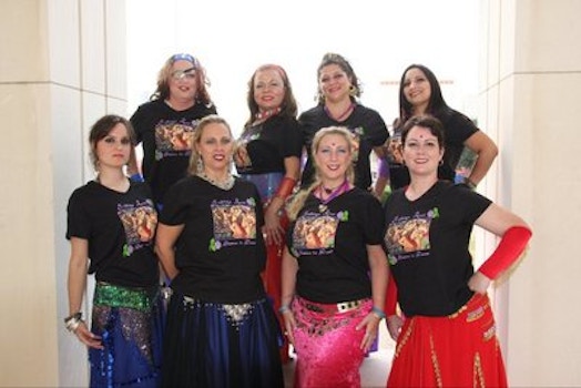 Indigo Rose Belly Dancers T-Shirt Photo
