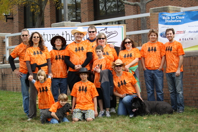 Walk To Cure Diabetes T-Shirt Photo