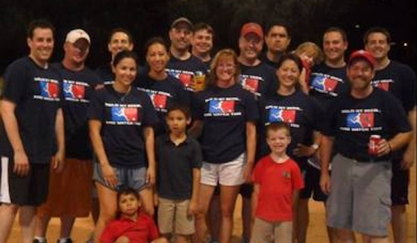 Our Kickball Team (Plus A Few Fans) T-Shirt Photo