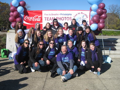 Philadelphia Lung Cancer Walk   Carol's Angels T-Shirt Photo