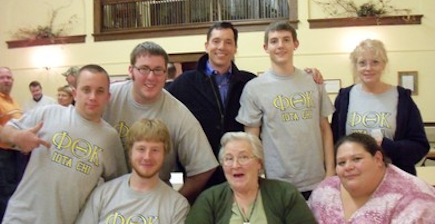 Picture of Iota Chi At Trivia Night For Charity Custom T-Shirt Design Iota Chi At Trivia Night For Charity T-Shirt Photo