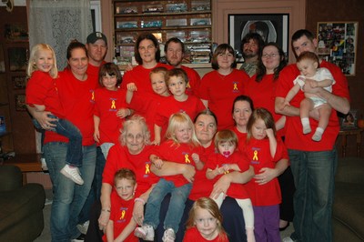 4 Generations Supporting Homer Heroes T-Shirt Photo