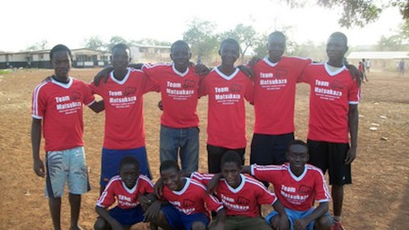 Soccer Team In Tamale , Ghana West Africa T-Shirt Photo