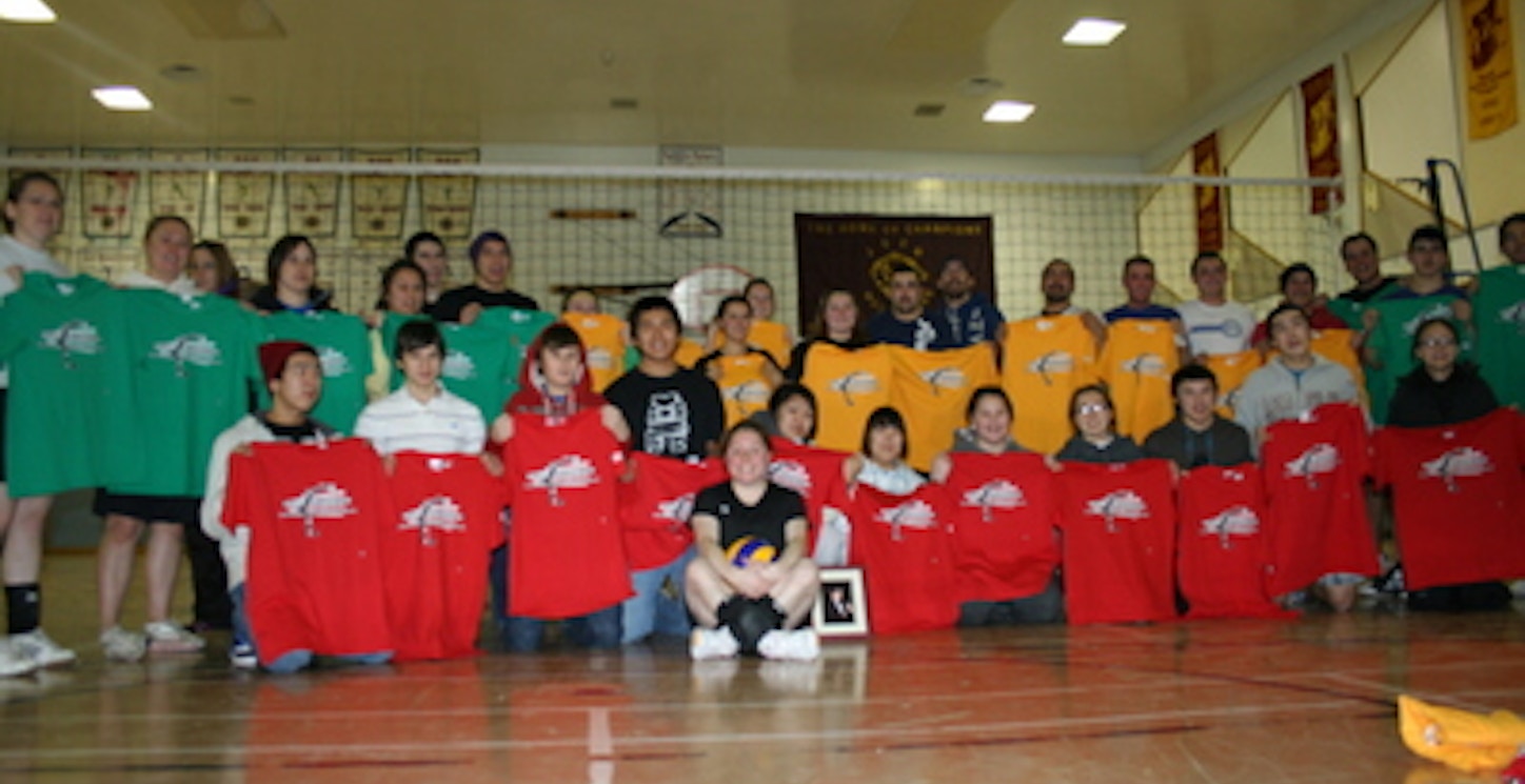 Winners At Our Annual Volleyball Tournament T-Shirt Photo