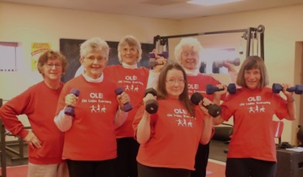 Old Ladies Exercising T-Shirt Photo