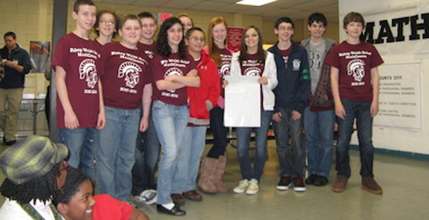 Bishop Walsh School Math Counts Team T-Shirt Photo