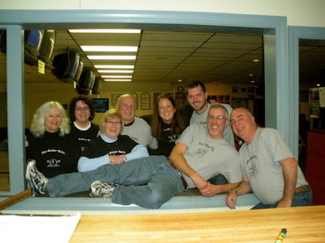 The Gutter Girls And The Pinheads Bowling Teams! T-Shirt Photo
