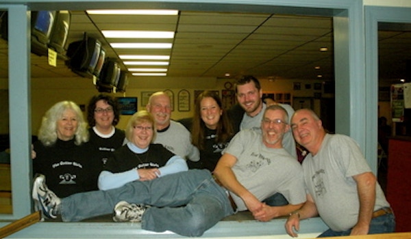 The Gutter Girls And The Pinheads Bowling Teams! T-Shirt Photo