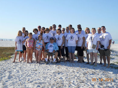 Emily's Team   Cystic Fibrosis Walk At Siesta Key Beach, Fl T-Shirt Photo