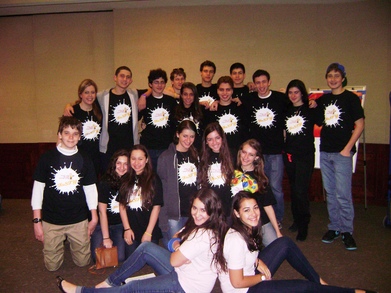 Youth Group Volunteering At Purim Carnival T-Shirt Photo