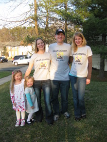 Giving Cancer The Middle Finger! T-Shirt Photo