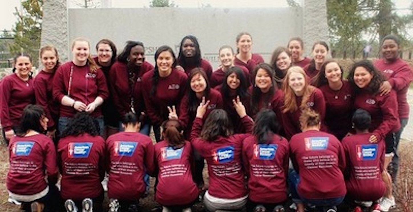 Delta Xi Phi   Relay For Life At Unh T-Shirt Photo