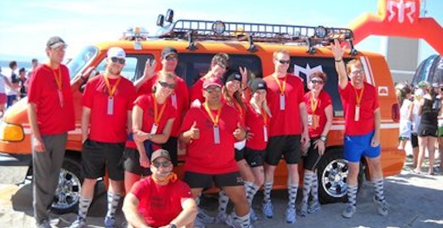 The Away Team Has Landed At The Ragnar Finish Line T-Shirt Photo