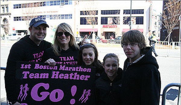 Team Heather Boston Marathon T-Shirt Photo