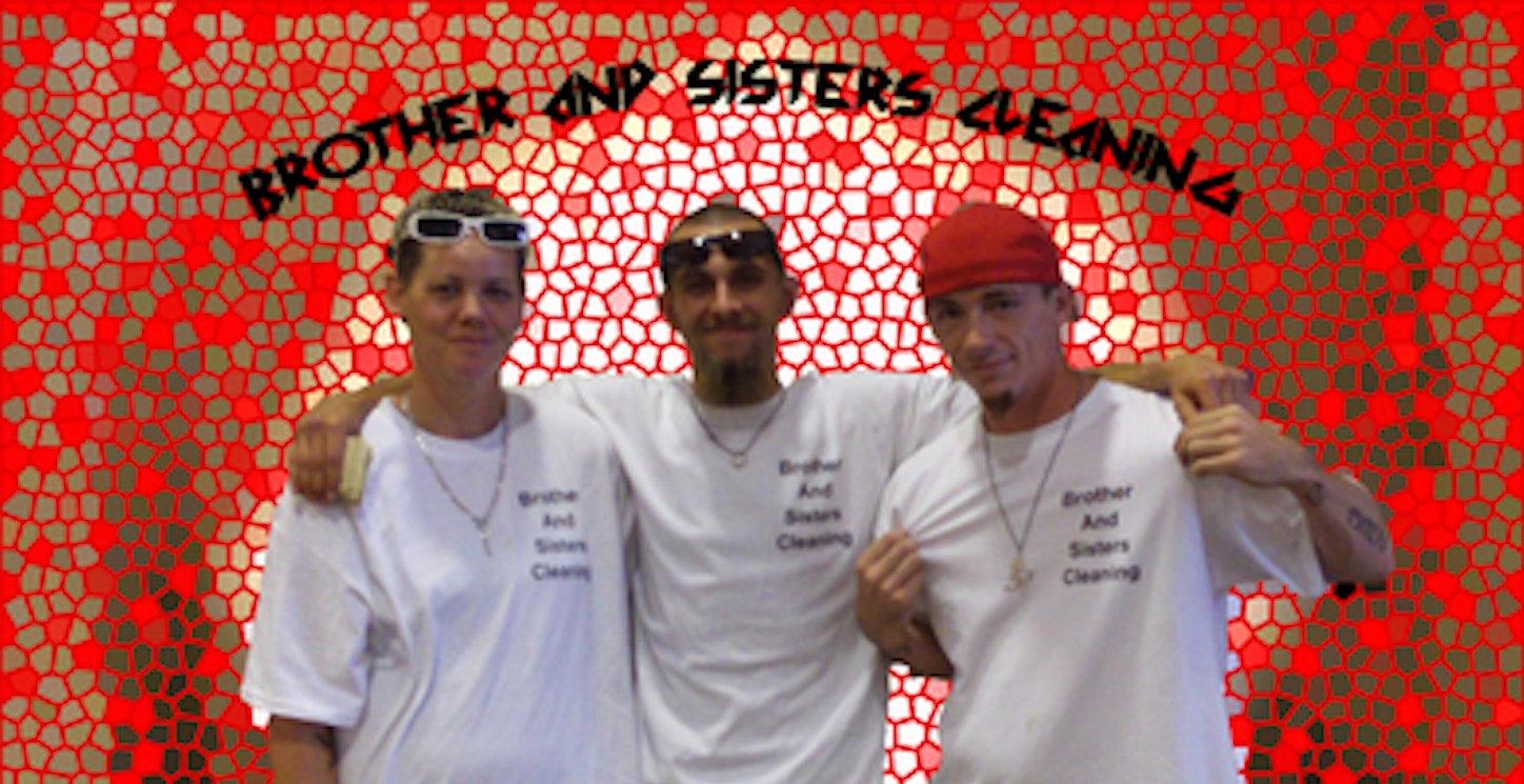 Brother And Sisters Cleaning Crew T-Shirt Photo