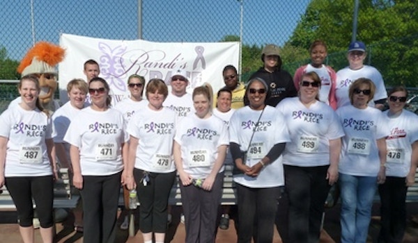 Randi's Race Group Photo Of Knights Against Domestic Violence T-Shirt Photo