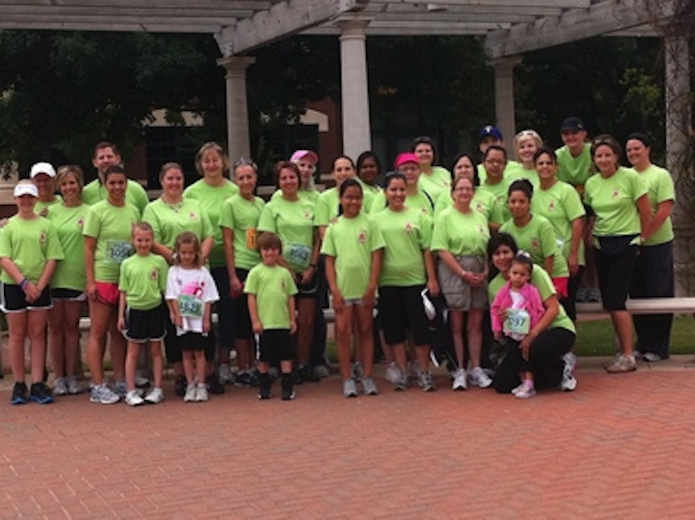 The American Bank A Team Walks For The Cure T-Shirt Photo