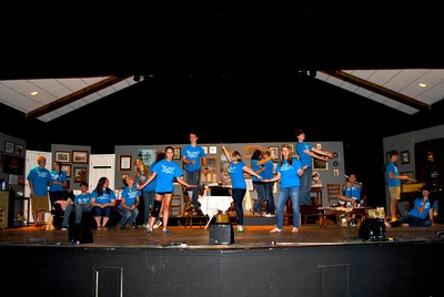 "You Can't Take It With You" Cast On Stage In Their T Shirts T-Shirt Photo