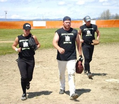 Cleats And Cleavage Suns Out Guns Out! T-Shirt Photo