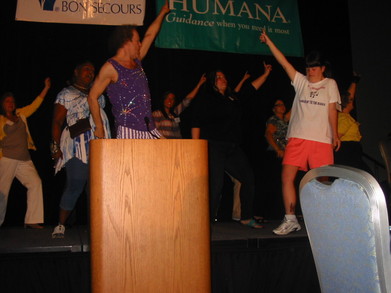 Shannon Meets Richard Simmons T-Shirt Photo