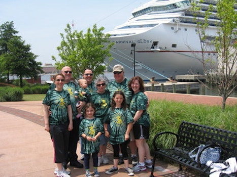 Spence Family At Norfolk Cruise Terminal T-Shirt Photo