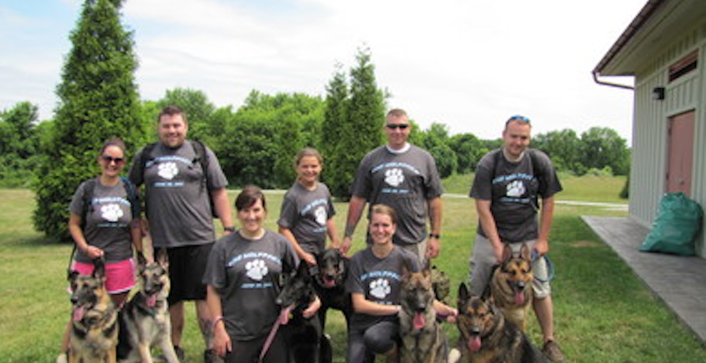 Team Wolf Pack At The Pspca Dog Walk 6/26/2011 T-Shirt Photo