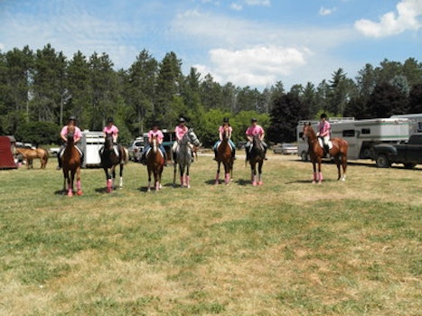 Kr Equestrian Trail Ride For Breast Cancer 2011 T-Shirt Photo