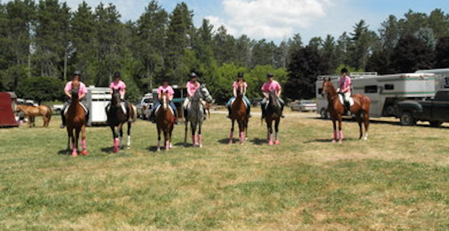 Kr Equestrian Trail Ride For Breast Cancer 2011 T-Shirt Photo