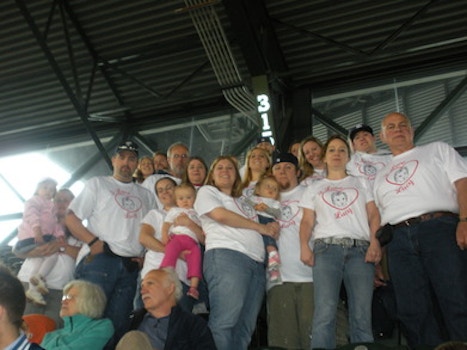 Cure Sma For Lucy Jones  Seattle Mariners Game T-Shirt Photo