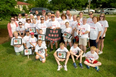 St. Louis Walk To Defeat Als   Team Rose Express T-Shirt Photo