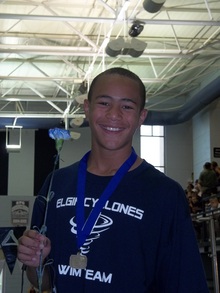 Elgin Cyclones Swim Team Championship Team T-Shirt Photo