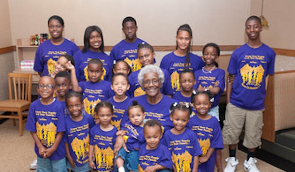 Family Matriarch & Great Grandchildren T-Shirt Photo