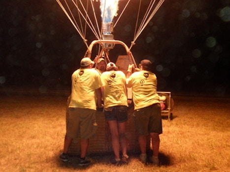 Hot Air Balloon Glow Crew T-Shirt Photo