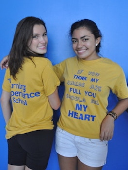 Volunteering Helping Their Siblings School! T-Shirt Photo