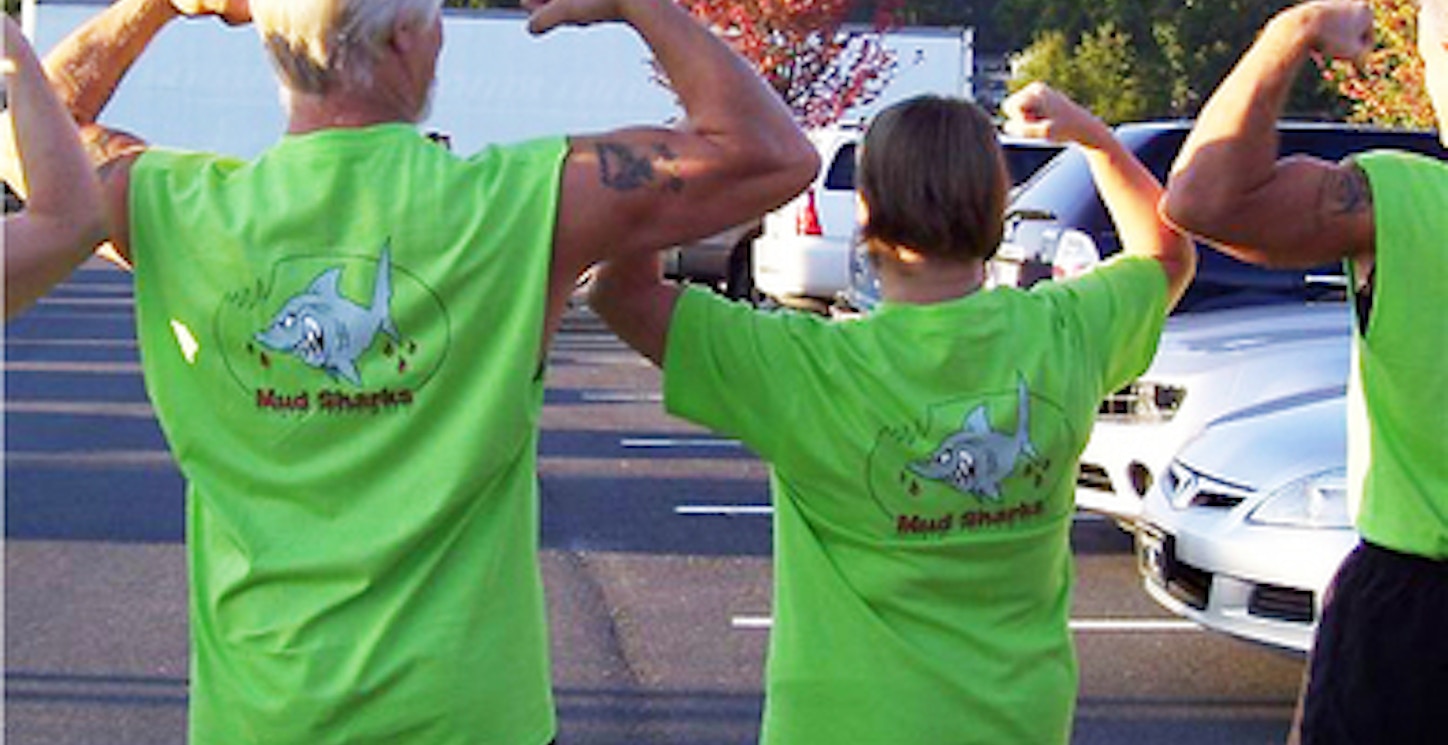 Picture of Mud Sharks Rule! Custom T-Shirt Design Mud Sharks Rule! T-Shirt Photo