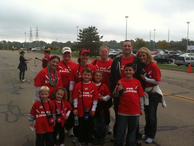Team Tete At The  American Heart Association Heart Walk T-Shirt Photo