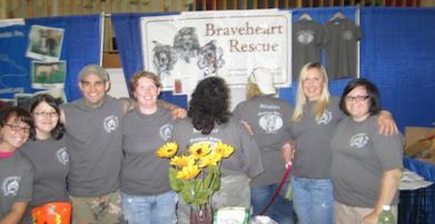 Brave Heart Pit Bull Rescue Family T-Shirt Photo