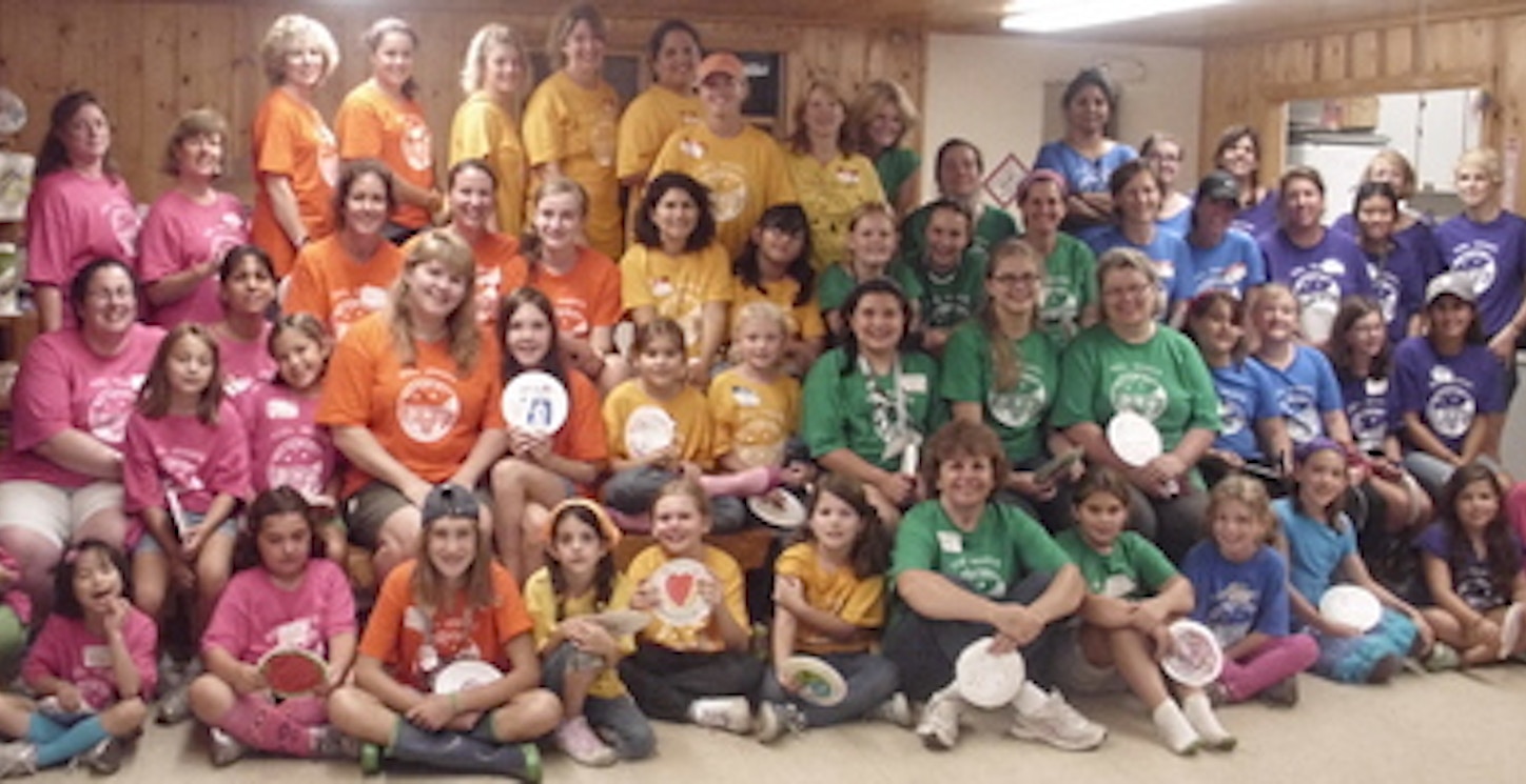 A Rainbow Of Ct Girl Scout Leaders And Daughters! T-Shirt Photo