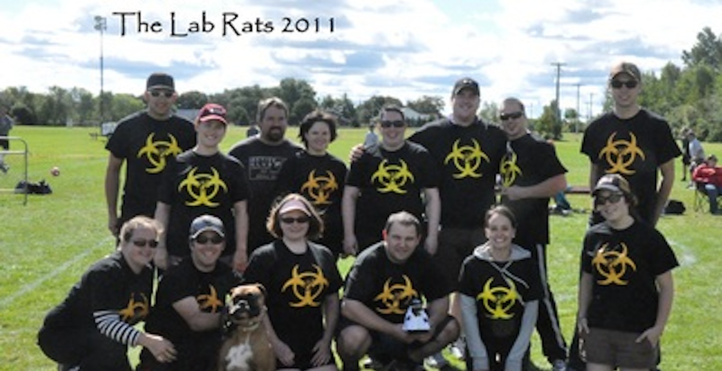 Lab Rats Kickball Team T-Shirt Photo
