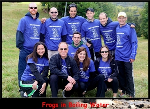 Frogs In Boiling Water Reach The Beach Relay T-Shirt Photo