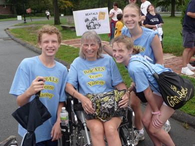 Als Walk 2011  Grandma With Grandkids T-Shirt Photo