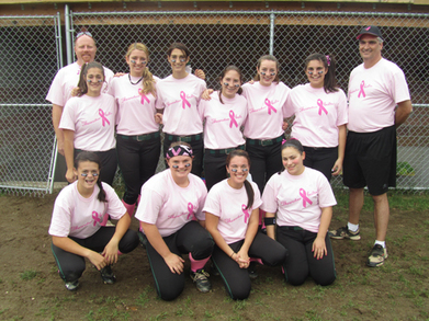 Thunderbolts Go Pink For Breast Cancer T-Shirt Photo