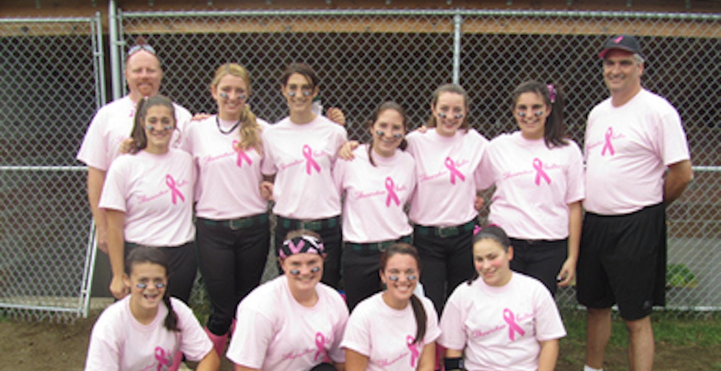 Thunderbolts Go Pink For Breast Cancer T-Shirt Photo
