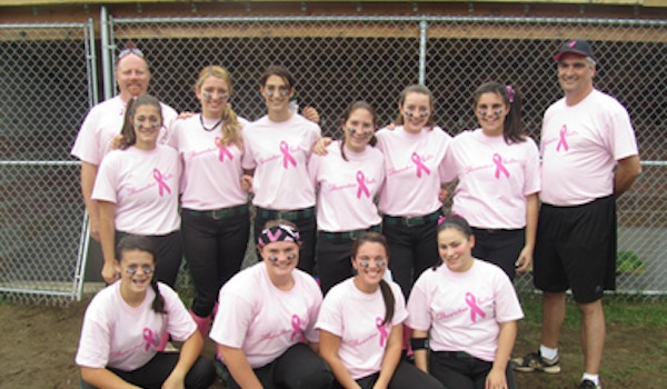 Thunderbolts Go Pink For Breast Cancer T-Shirt Photo