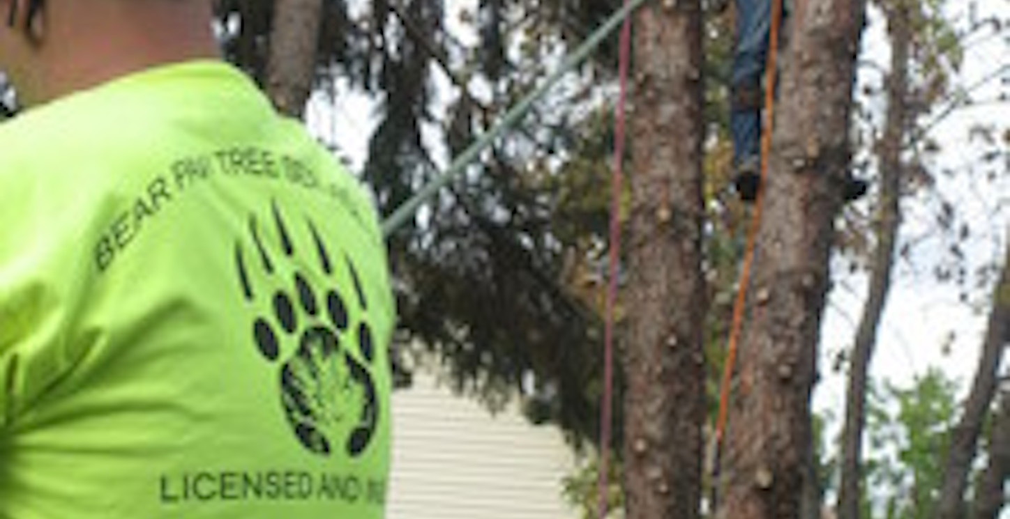 Bear Paw Tree Service Llc. Hard At Work T-Shirt Photo