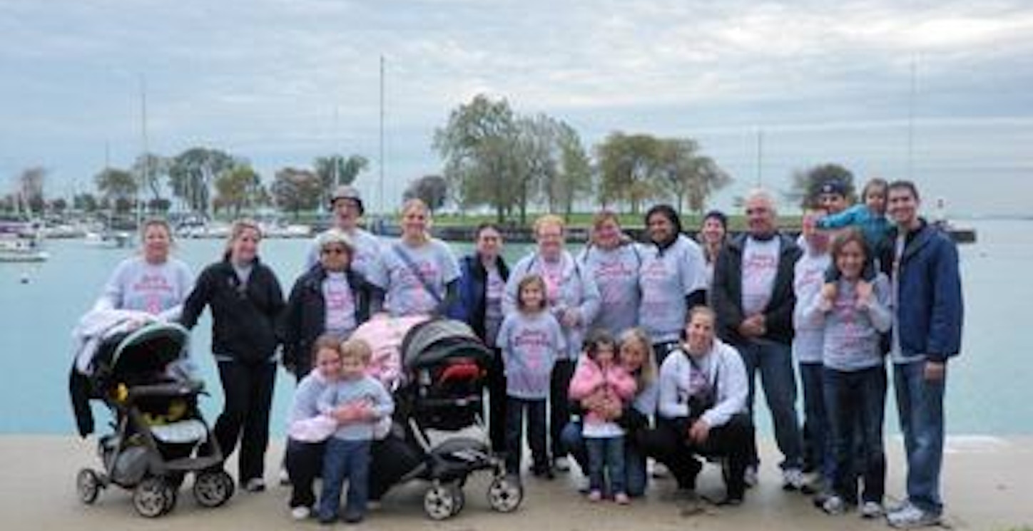 Picture of Gail's Groupies Making Strides Breast Cancer Walk Custom T-Shirt Design Gail's Groupies Making Strides Breast Cancer Walk T-Shirt Photo