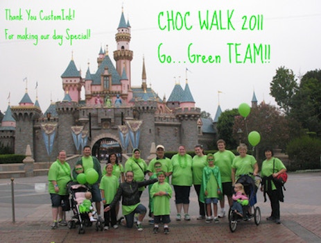 Choc Walk 2011 Green Team  T-Shirt Photo