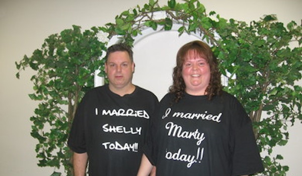 Shelly & Marty Got Married!! T-Shirt Photo